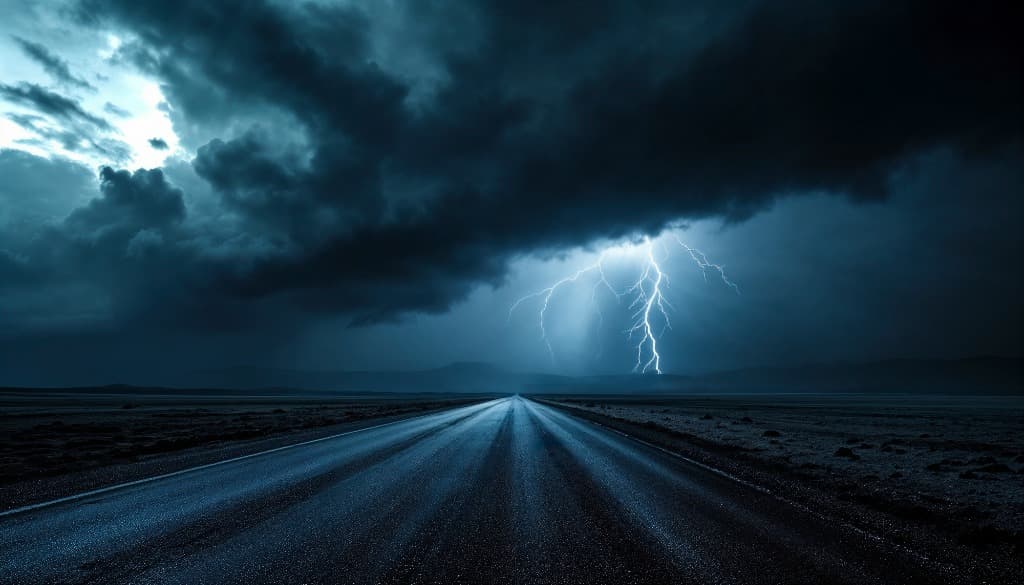 Lightning Storm Road